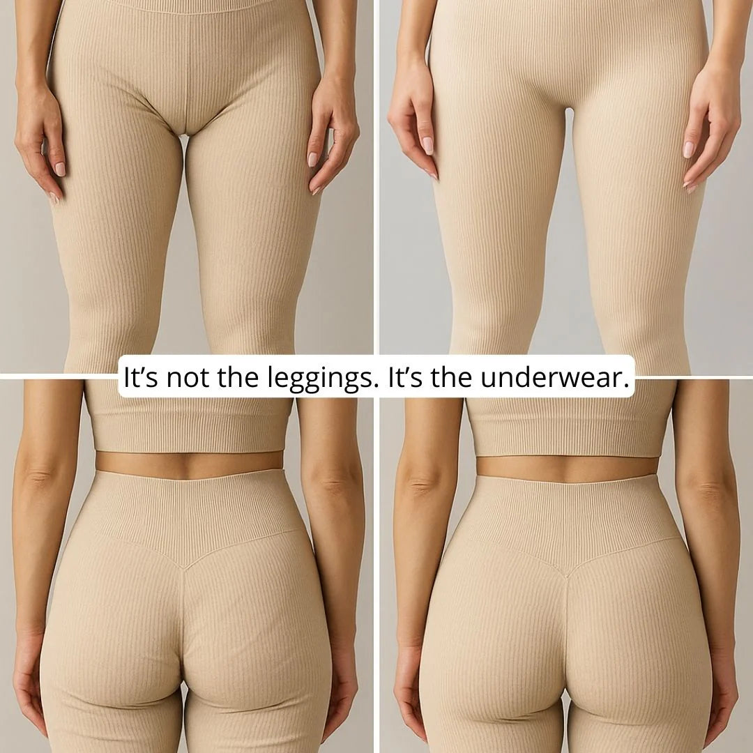 Tanga invisible con efecto camel toe - Cintura alta