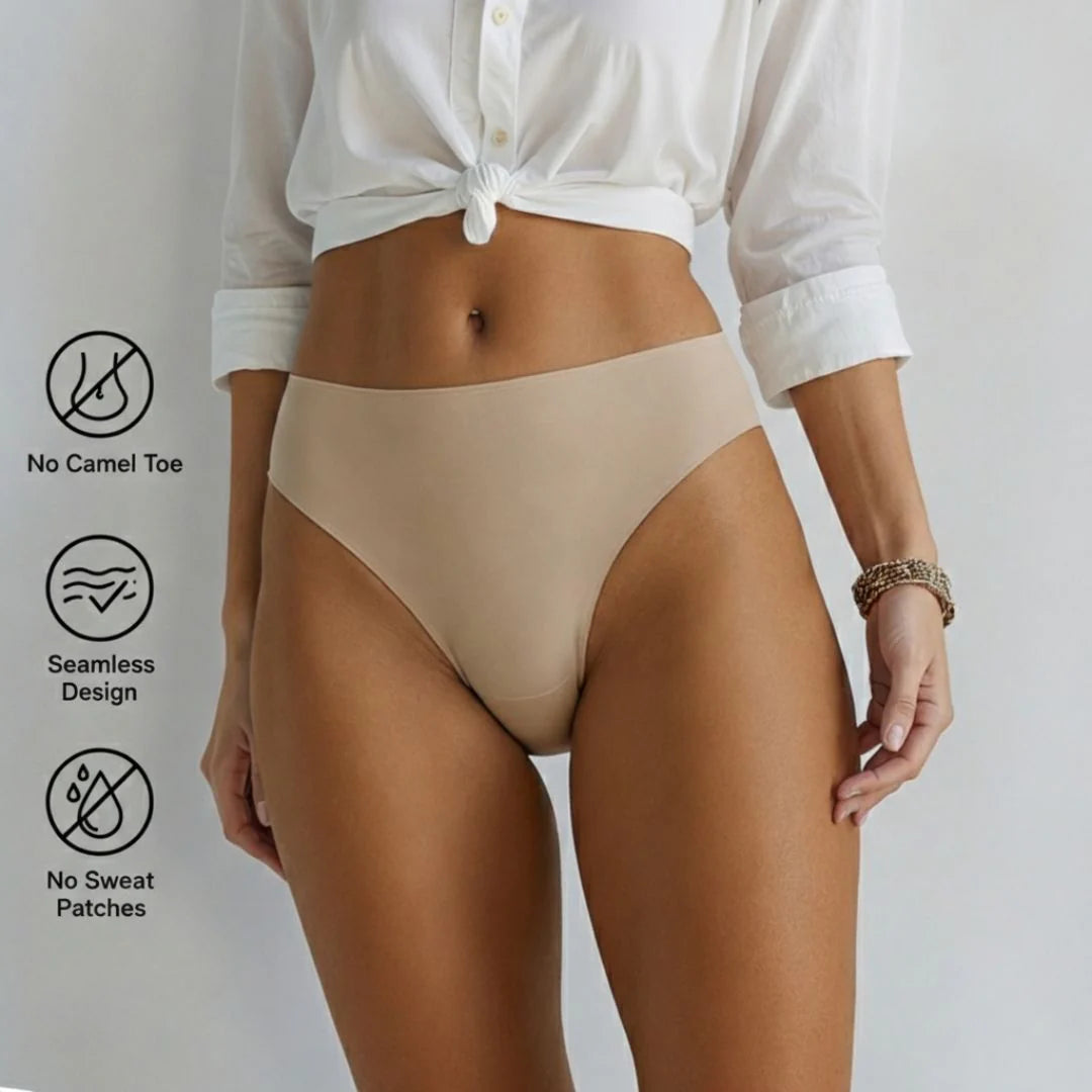 Tanga invisible con efecto camel toe - Cintura alta